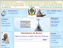 Tablet Screenshot of paroquiasantacatarina.com